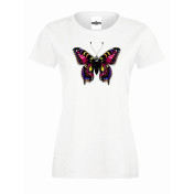 T-shirt lady slim DTG  mysterious butterfly