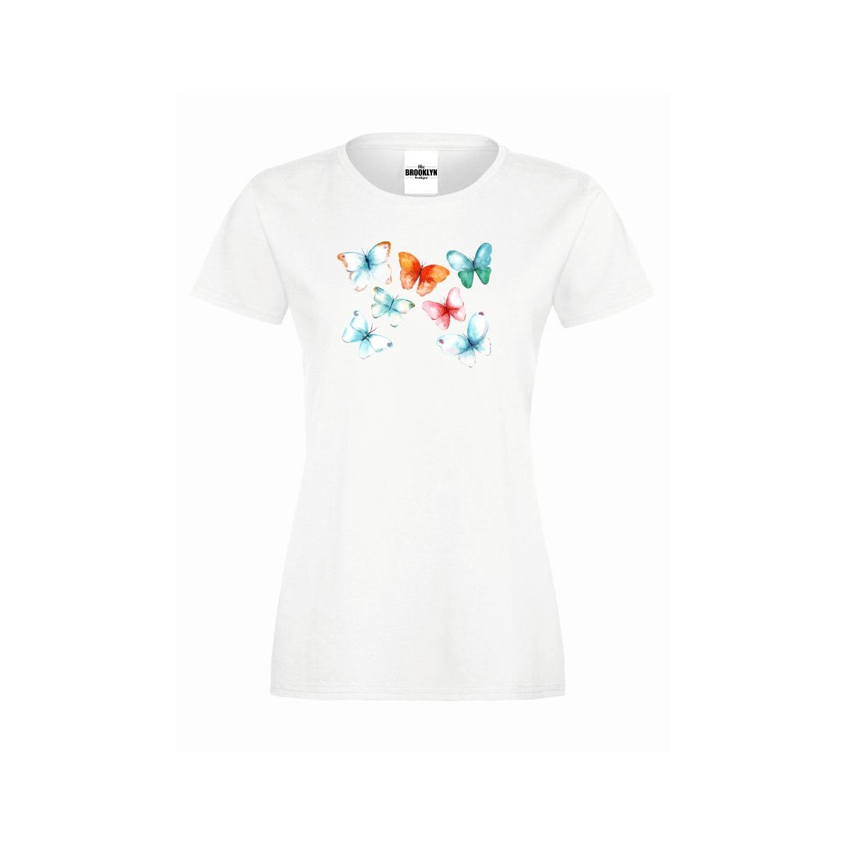 T-shirt lady slim DTG  motylki