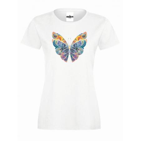 T-shirt lady slim DTG fairytale butterfly