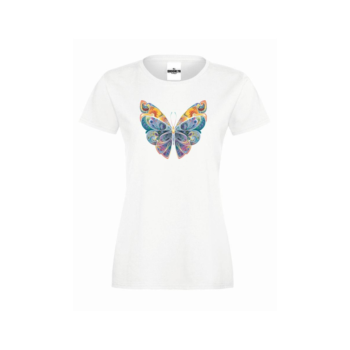 T-shirt lady slim DTG fairytale butterfly