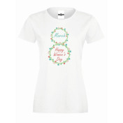 T-shirt lady slim DTG 8 march happy women's day