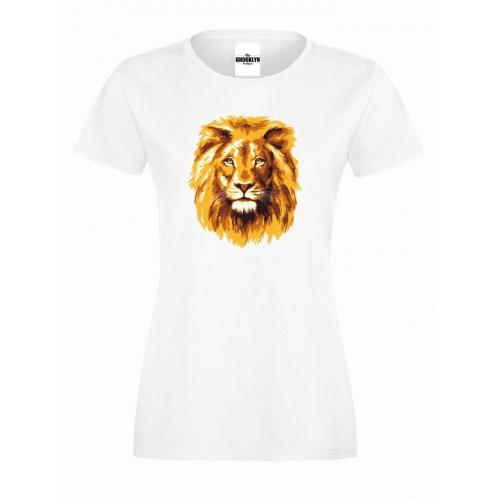 T-shirt lady slim DTG lion king
