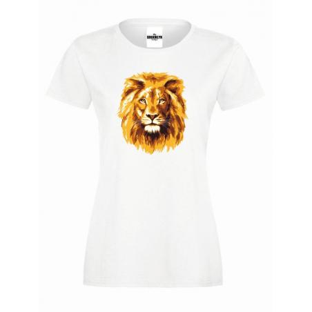 T-shirt lady slim DTG lion king