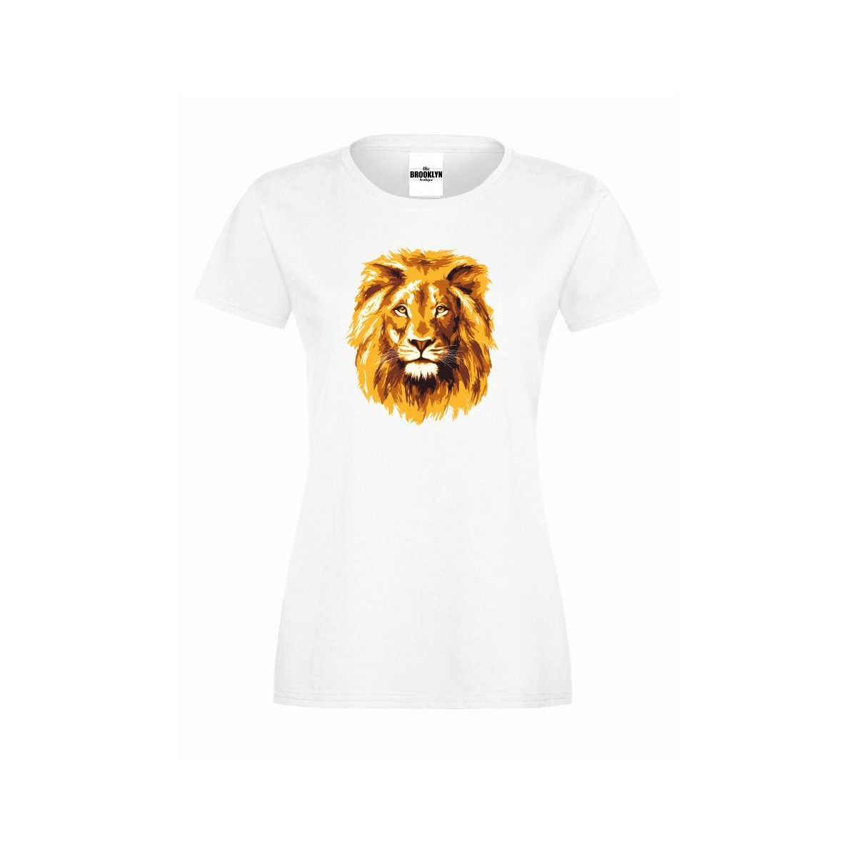 T-shirt lady slim DTG lion king