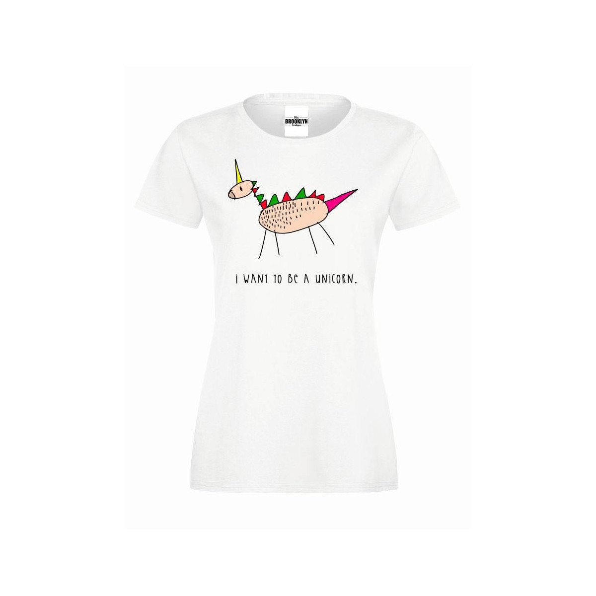 T-shirt lady slim DTG heart