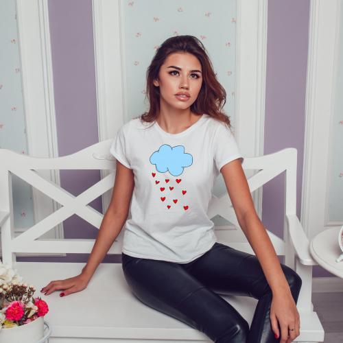 T-shirt lady slim DTG dawaj ciastko