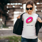 T-shirt lady slim DTG loading panda