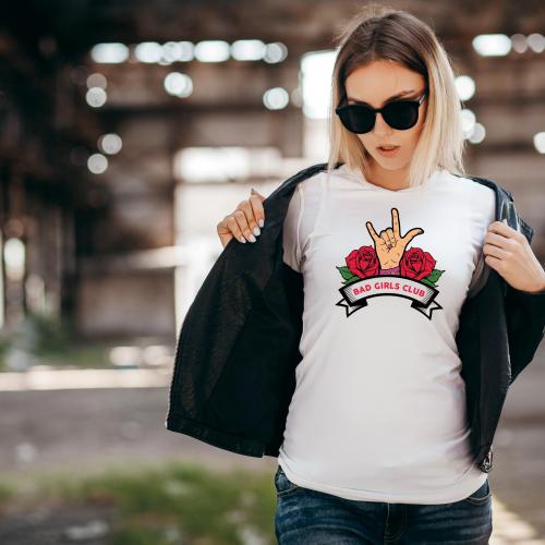 T-shirt lady slim DTG bad girls club