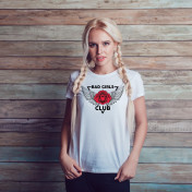 T-shirt lady slim DTG bad girls club hands