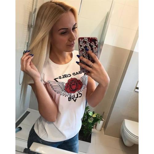 T-shirt lady slim DTG bad girls club hands