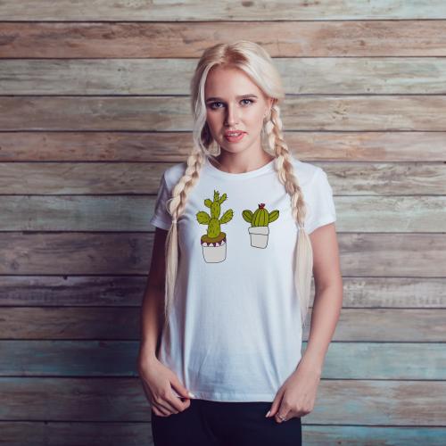 T-shirt lady slim DTG fitness