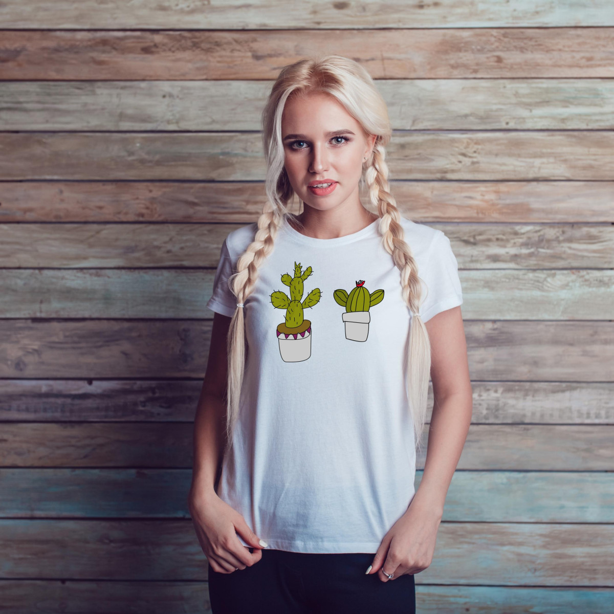 T-shirt lady slim DTG fitness