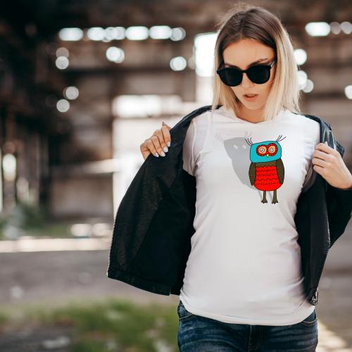 T-shirt lady slim DTG cactus