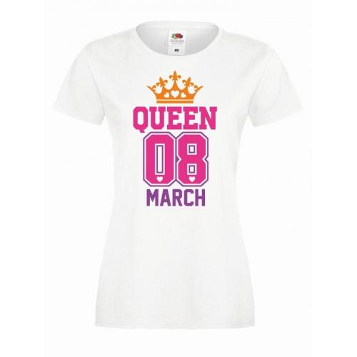 T-shirt lady DTG QUEEN 08