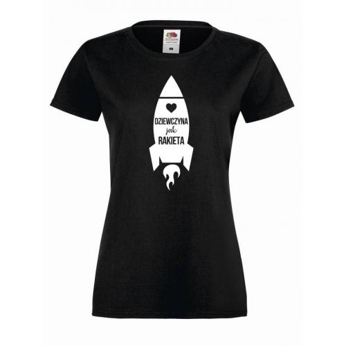 T-shirt lady DZIEWCZYNA RAKIETA