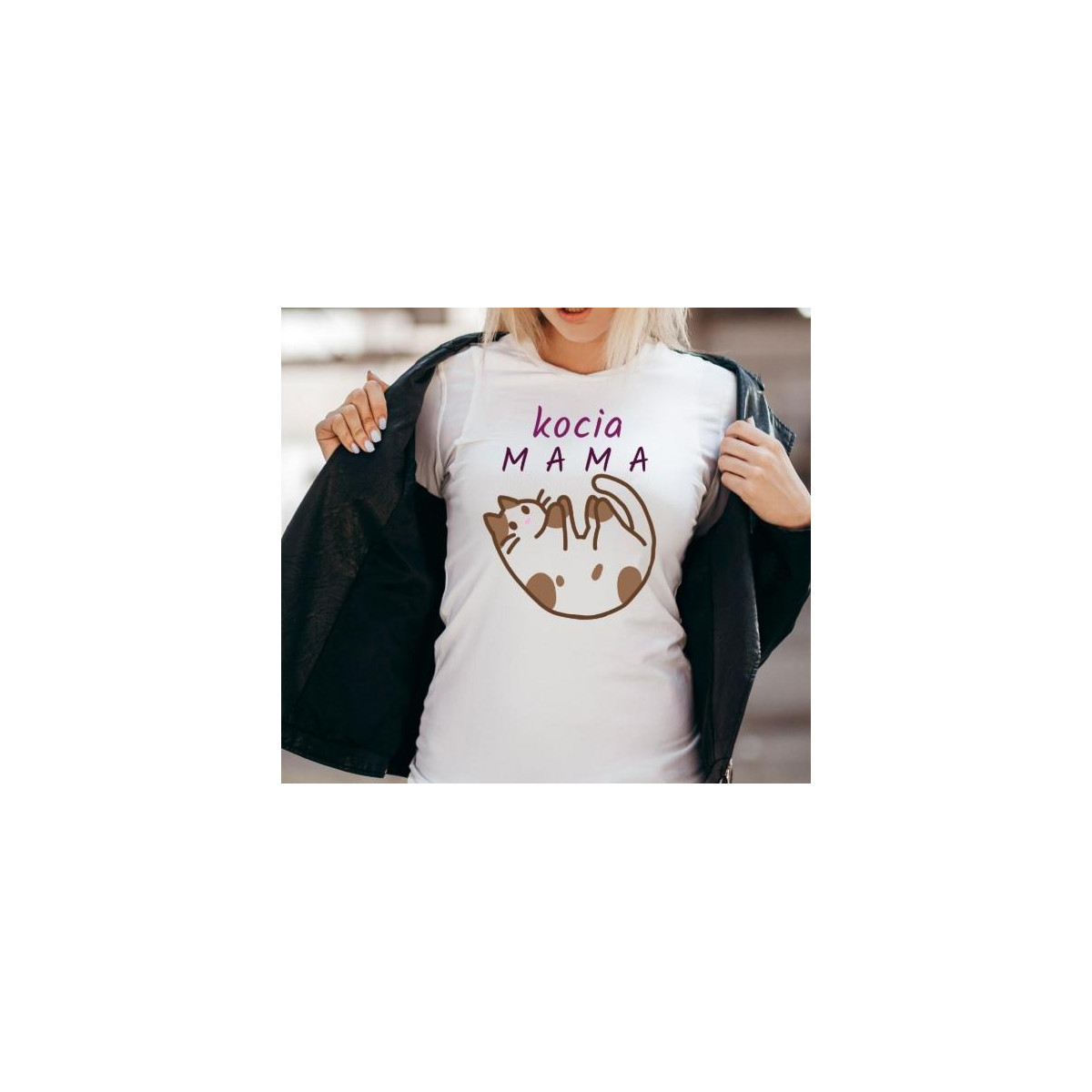 T-shirt lady slim DTG cactus