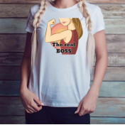 T-shirt lady slim DTG kocia mama