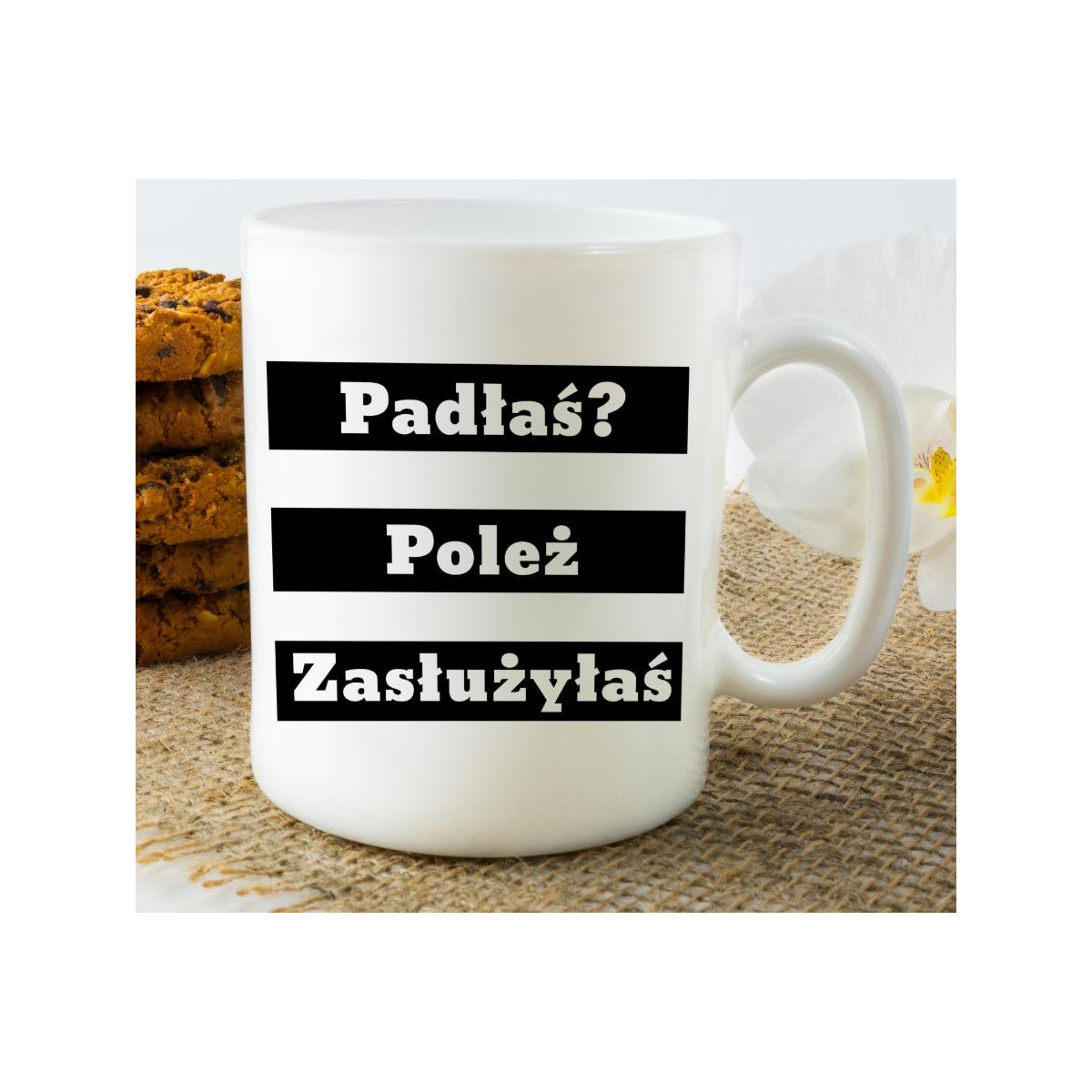 Kubek z nadrukiem najlepsza dziewczyna flowers