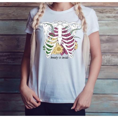 T-shirt lady slim DTG the real boss