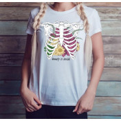 T-shirt lady slim DTG the real boss