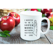 Kubek z nadrukiem I wanted to be a super model