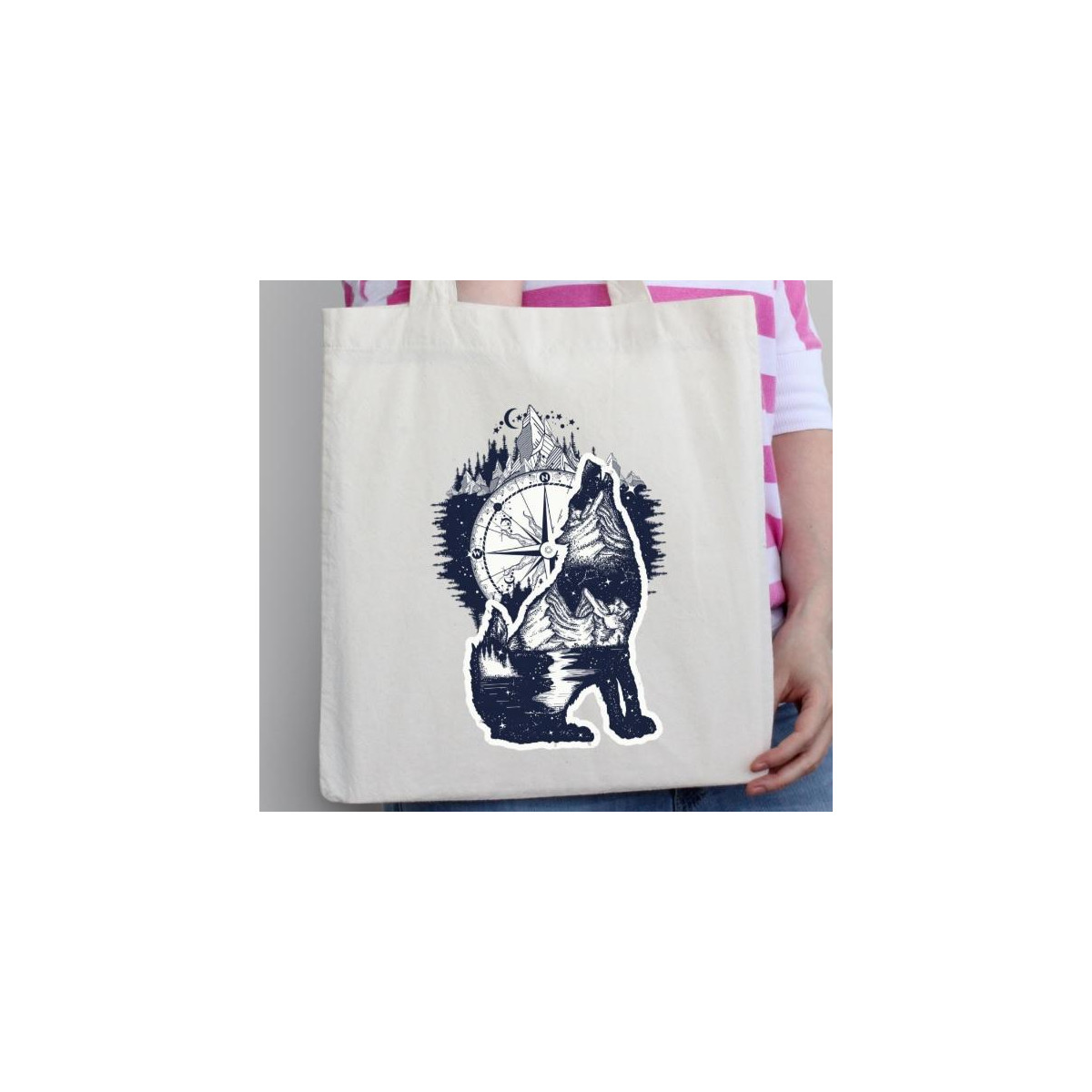 Torba bawełniana ecri CRAZY RATLEREK