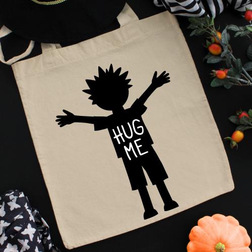 Torba bawełniana ecri cat black