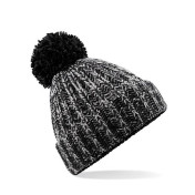 czapka pompon gruba retro blues