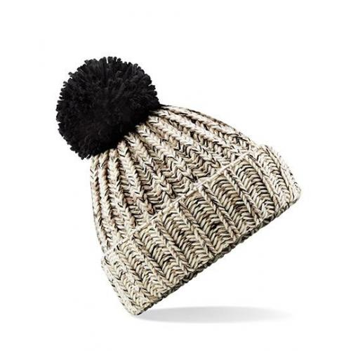 czapka pompon gruba turkus twist