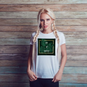 T-shirt lady slim DTG pretty