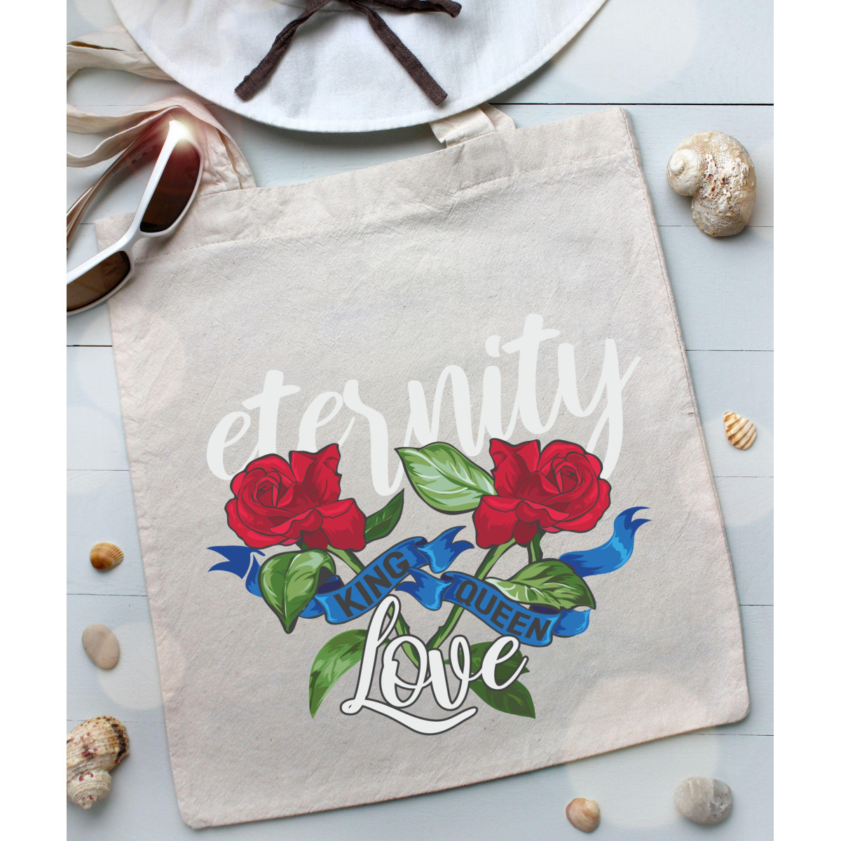 Torba bawełniana ecri IT'S GIRL THINGS