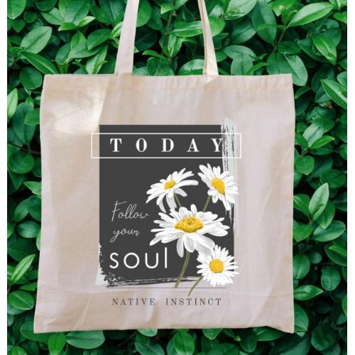 Torba bawełniana ecri king queen love