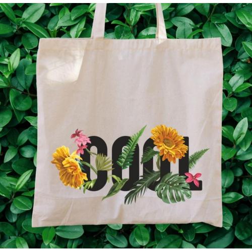 Torba bawełniana ecri king queen love