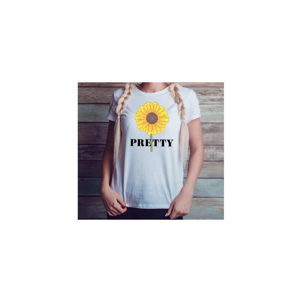 T-shirt lady slim DTG pretty