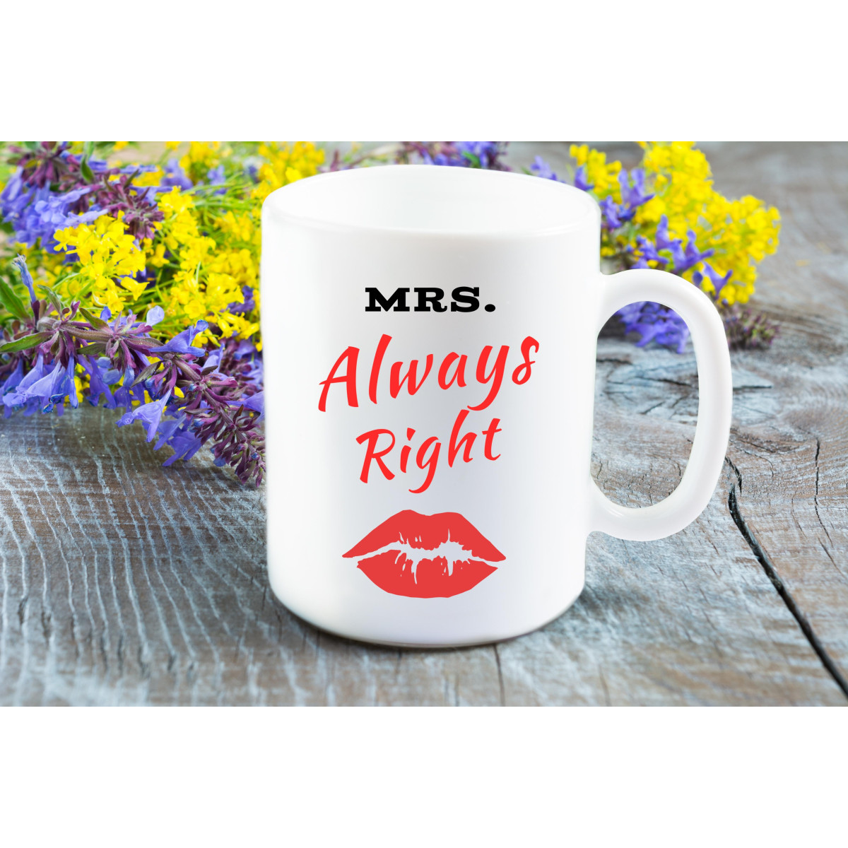 Kubek z nadrukiem najlepsza dziewczyna flowers