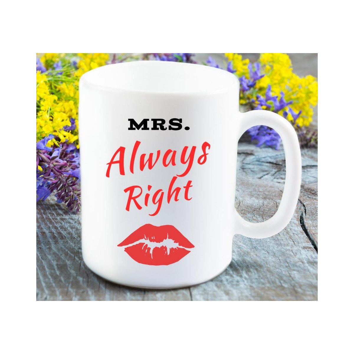 Kubek z nadrukiem najlepsza dziewczyna flowers