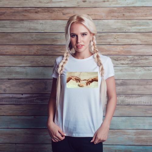 T-shirt lady slim DTG Weź nie pytaj Weź się przytul