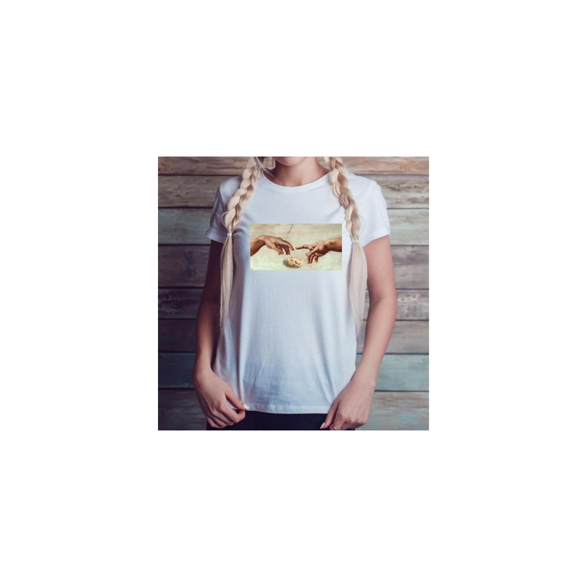 T-shirt lady slim DTG Weź nie pytaj Weź się przytul