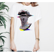 T-shirt lady slim DTG classical sculpture David