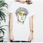 T-shirt lady slim DTG david Renewal