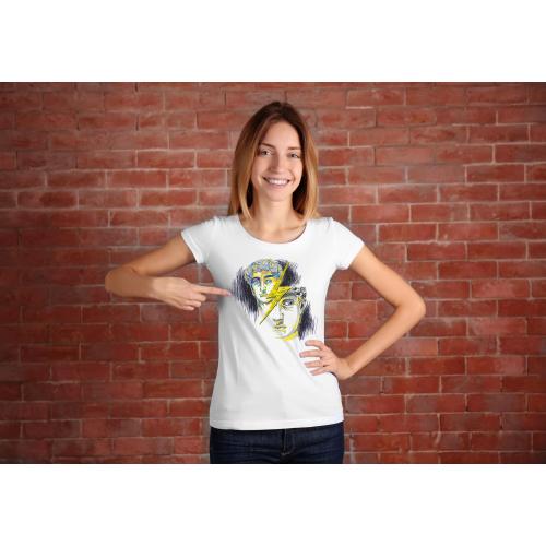T-shirt lady slim DTG cactus