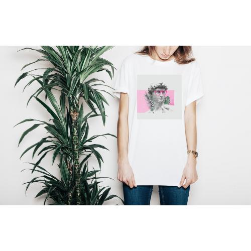 T-shirt lady slim DTG cactus