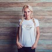 T-shirt lady slim DTG cactus