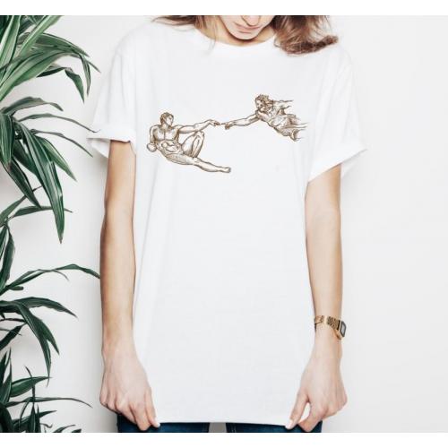 T-shirt lady slim DTG cactus