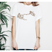 T-shirt lady slim DTG cactus