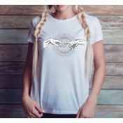 T-shirt lady slim DTG cactus