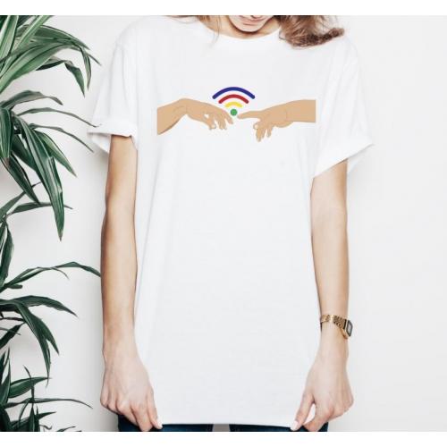 T-shirt lady slim DTG cactus