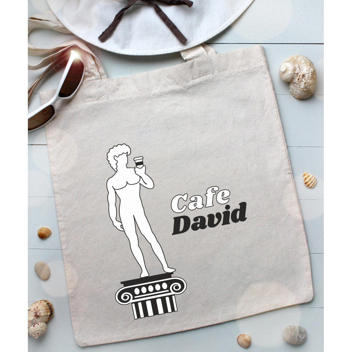 Torba bawełniana David michelangelo face