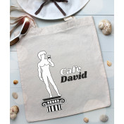 Torba bawełniana David michelangelo face