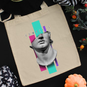 Torba bawełniana David michelangelo face